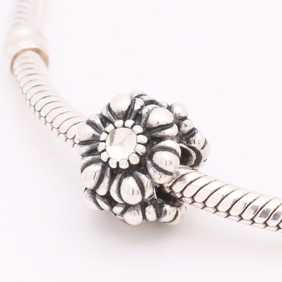 Authentic PANDORA April Birthday Blooms Charm - 790580BK - Picture 1 of 11